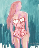 Strawberry Gingham Fine Art Print