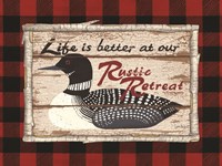 Plaid and Loon Fine Art Print