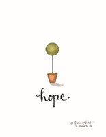 Little Hope Topiary Framed Print