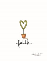 Little Faith Topiary Framed Print