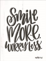 Smile More Worry Less Fine Art Print