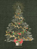 Burlap Christmas Tree Fine Art Print