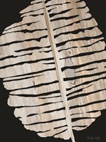 Palm Frond Wood Grain II Framed Print