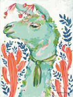 Llama in the Desert Fine Art Print