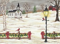 Christmas Lamppost Fine Art Print