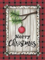 Red Christmas Plaid Fine Art Print