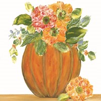 Pumpkin Full of Mums Fine Art Print