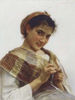 A Breton Girl, 1889 Fine Art Print