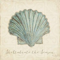 Beach Treasures I Christmas Framed Print