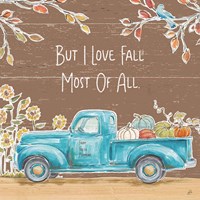 Fall Market IV on Walnut Fine Art Print