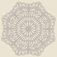 Contemporary Lace Neutral I Framed Print