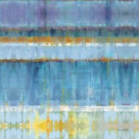 Abstract Stripes Blue Fine Art Print