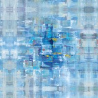 Abstract Squares Blue Fine Art Print