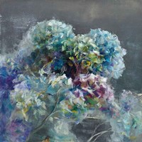 Abstract Hydrangea Dark Fine Art Print