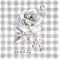 Sketchbook Garden IX Checker Together Framed Print