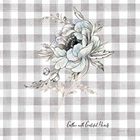 Sketchbook Garden VIII Checker Gather Framed Print