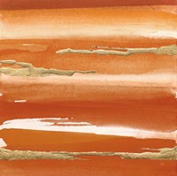 Gilded Mandarin III Burnt Orange Fine Art Print