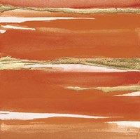 Gilded Mandarin I Burnt Orange Fine Art Print