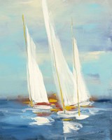 Summer Regatta III Red Yellow Fine Art Print