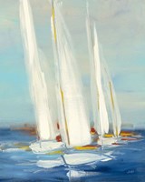 Summer Regatta II Red Yellow Fine Art Print