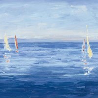 Open Sail with Red Crop Fine Art Print