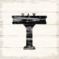 Shiplap Bath II Fine Art Print