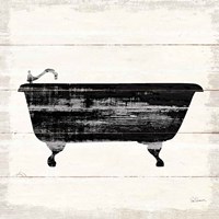 Shiplap Bath I Framed Print