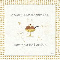 Calorie Cuties VI Dot Border Fine Art Print