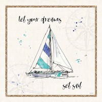 Coastal Buoys III v2 Framed Print