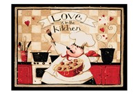 Love Is In The Kitchen Fine Art Print
