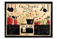 Give Thanks Good Food Fine Art Print