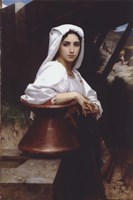 Italian Girl Drawing Water Fine Art Print