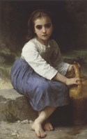 Young Girl with a Pitcher; Jeune Fille a La Cruche, 1885 Fine Art Print