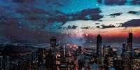Chicago Skyline Hues Fine Art Print