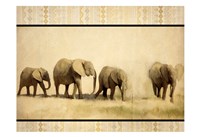 Tribal Elephants Fine Art Print