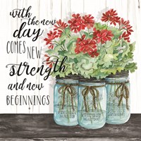 Blue Jars - New Beginnings Fine Art Print