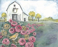 Pink Flower Field Fine Art Print