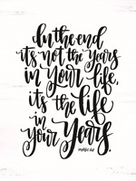 Life in Your Years Fine Art Print