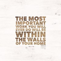 Within the Walls of Your Home Fine Art Print