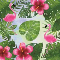 Tropical Life Flamingo I Fine Art Print