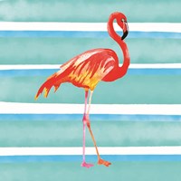 Tropical Life Flamingo II Fine Art Print