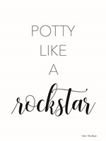 Potty Like a Rockstar Fine Art Print