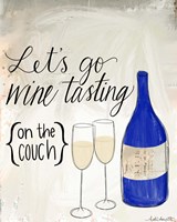Wine Tasting on the Couch Fine Art Print