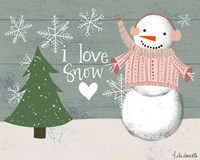 I Love Snow Fine Art Print