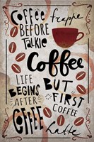Coffee Typography Fine Art Print