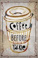 Coffee Typography III Fine Art Print