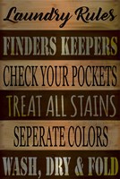 Laundry Rules Fine Art Print