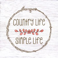 Country Life Simple Life Fine Art Print