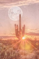 Sunset Moonrise Fine Art Print