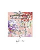 Ephesians 4-2 Box Floral Fine Art Print